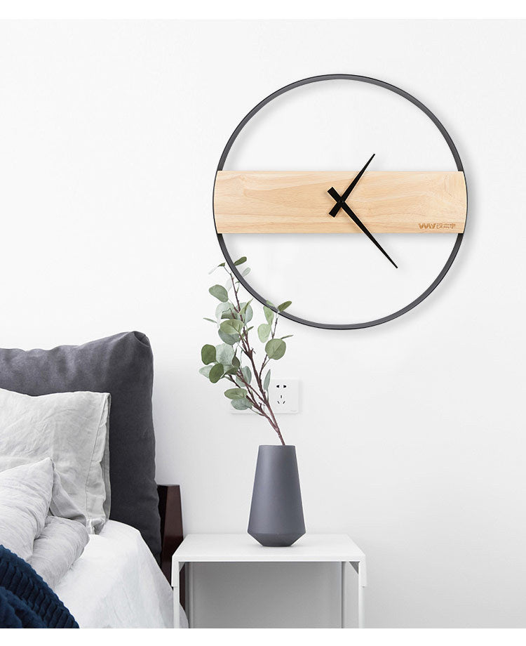 Simple table living room wall clock