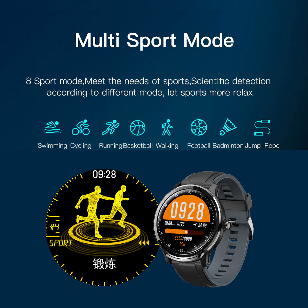 Montre intelligente étanche avec mode multi-sport et fréquence cardiaque