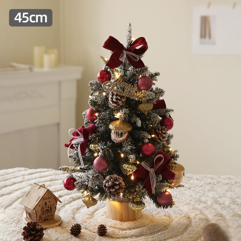 Ensemble de mini ornements pour décoration de fenêtre de 45 cm pour sapin de Noël de bureau