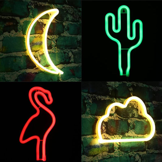 LED Neon Light Party Supplies Table Decorations Home Decor