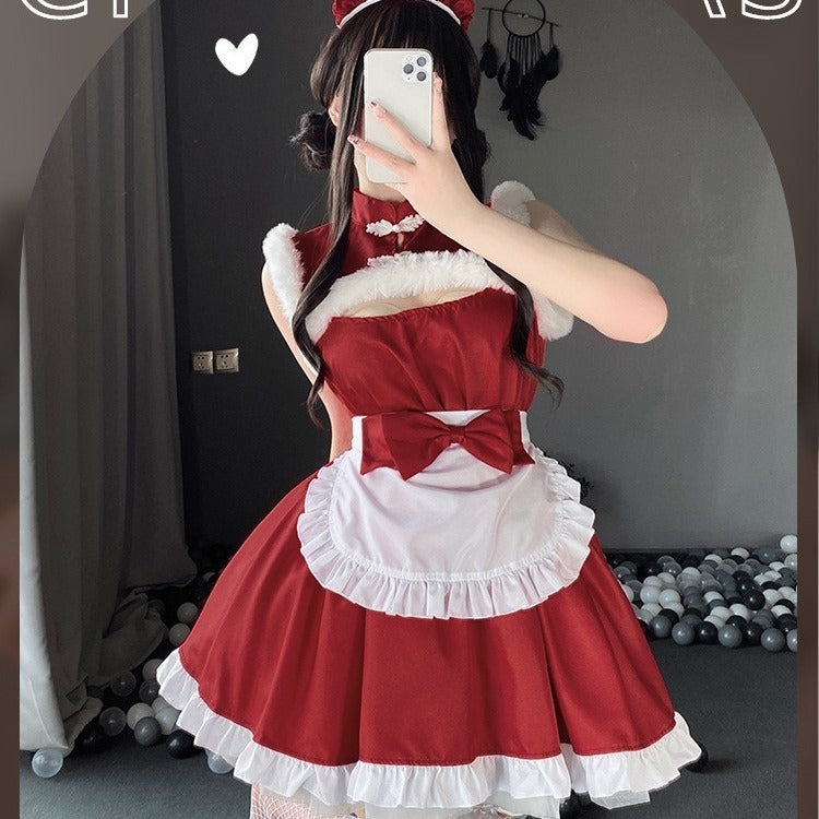 Costume de Noël pour jeu de rôle d'Halloween à la mode pour femmes