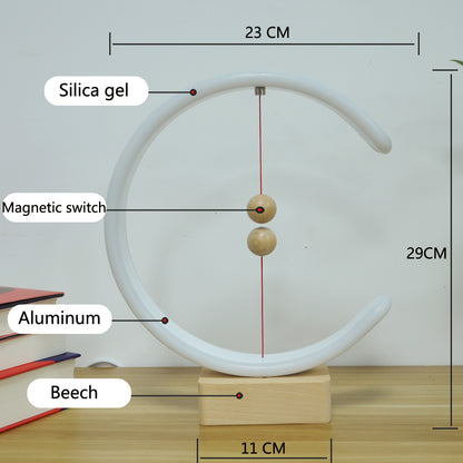 Lumière d'équilibre à suspension magnétique