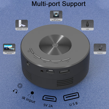 YT200 projecteur à domicile LCD à faible bruit Mini téléphone Portable sans fil pour enfants même Projection d'écran