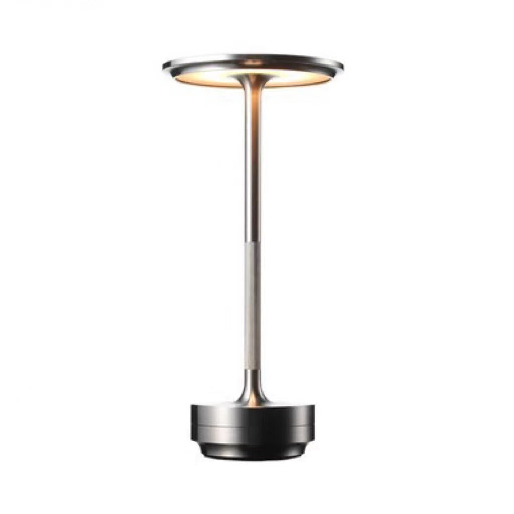 Lampe de bureau tactile tout en aluminium, lumières LED pour bar d'hôtel 