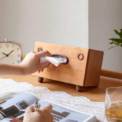 Creative Solid Wood Tissue Box Walnut Wood