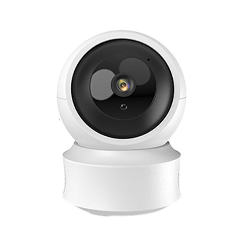 Cámara de vigilancia inteligente de doble luz, inalámbrica, Wifi, para interiores, HD, 360 grados, intercomunicador de voz, cámara panorámica