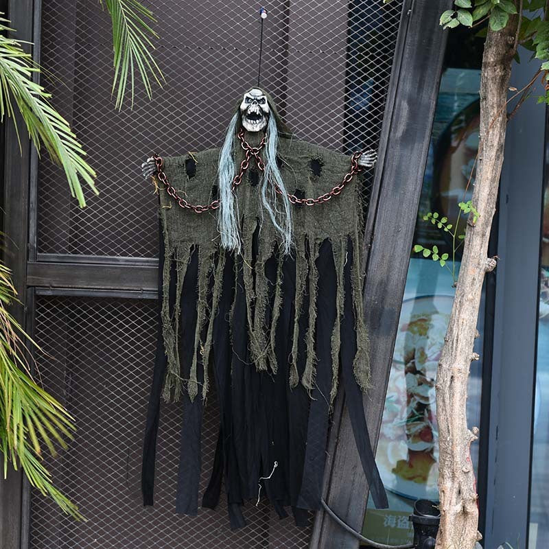 Cadena de accesorios para Halloween que cuelga decoraciones de fantasmas