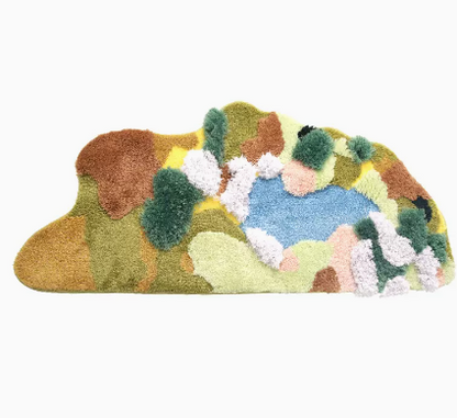 Tapis de salon en peluche, sensation de chat, couverture de chevet de chambre à coucher