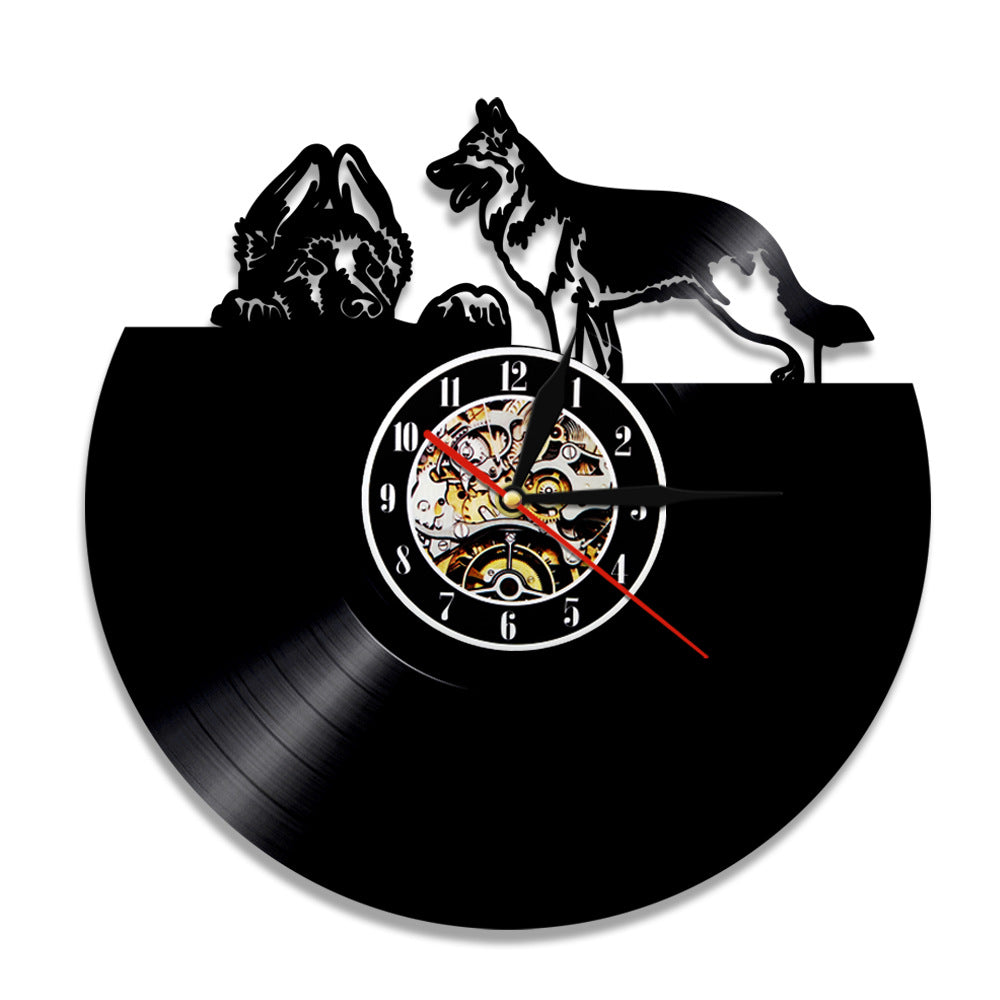 Cadeaux de race de chien d’horloge murale