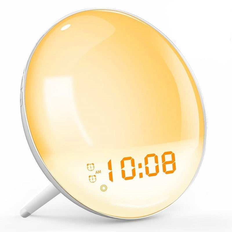 Lampe de table intelligente avec lumière de réveil naturelle simulée au lever et au coucher du soleil