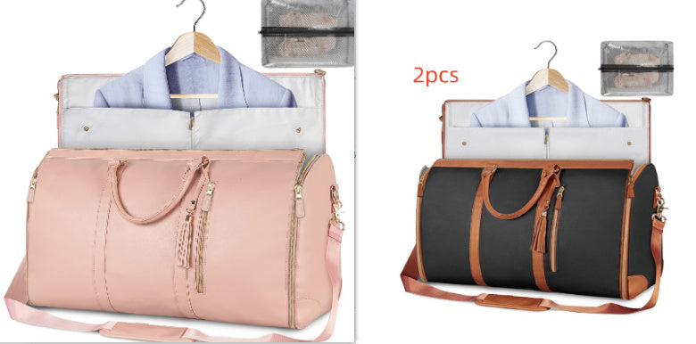 Bolso de viaje de gran capacidad, bolso de mujer, bolso plegable para traje, bolsos de ropa impermeables