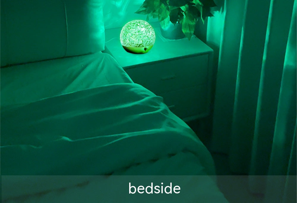 Nuevo Proyector de ondas de agua, lámpara de noche de cristal claro, lámpara de ambiente, decoración para mesita de noche, hogar, dormitorio, regalo estético de Navidad, luces de atardecer