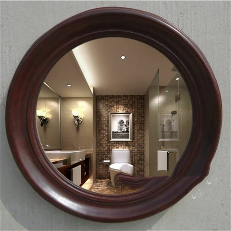 Miroir de maquillage d'entrée rond décoratif moderne chinois