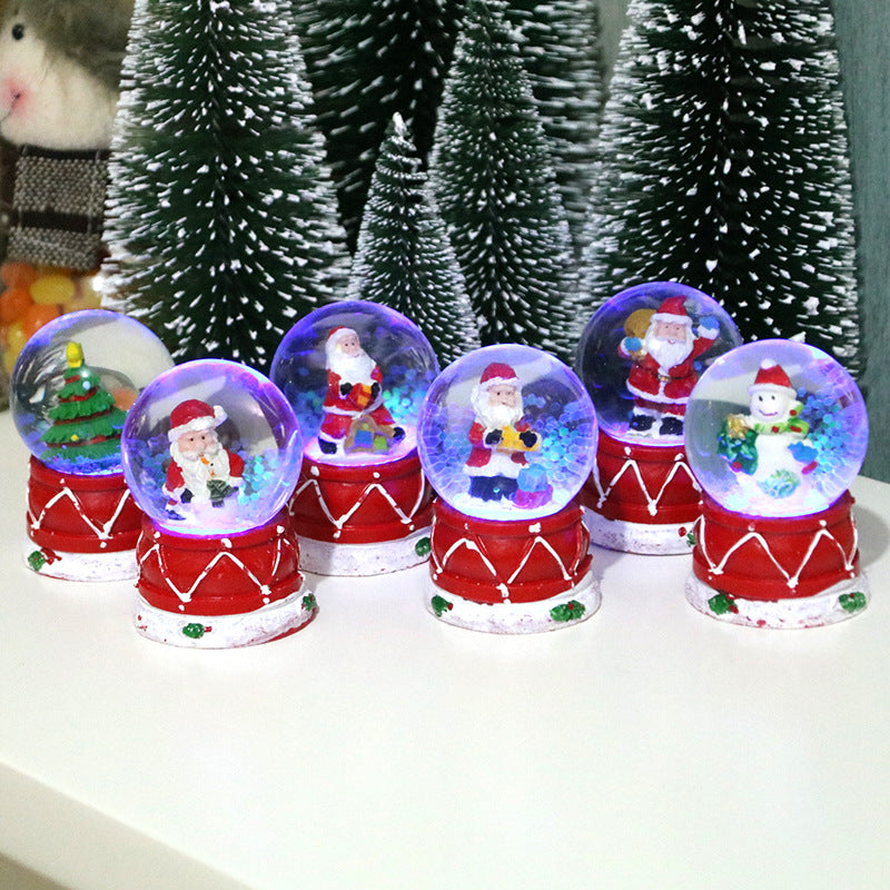 Resin Crystal Ball Decorations For Christmas Gifts