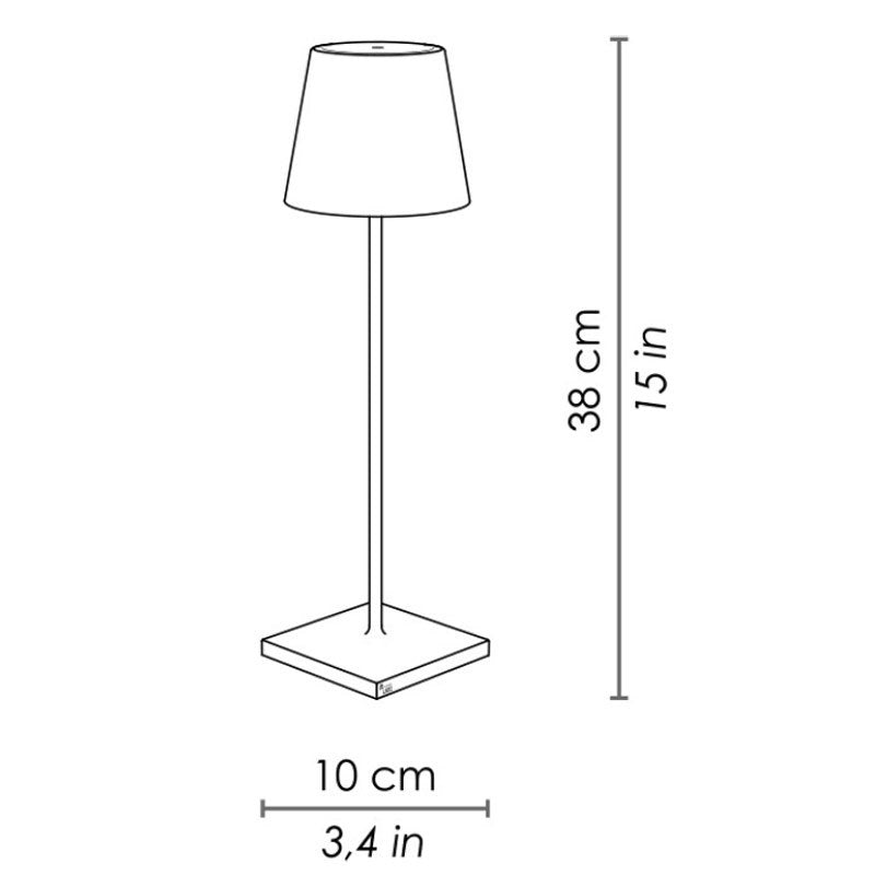 Lámpara de mesa inalámbrica con atenuación táctil Lámpara de mesa para bar de restaurante al aire libre