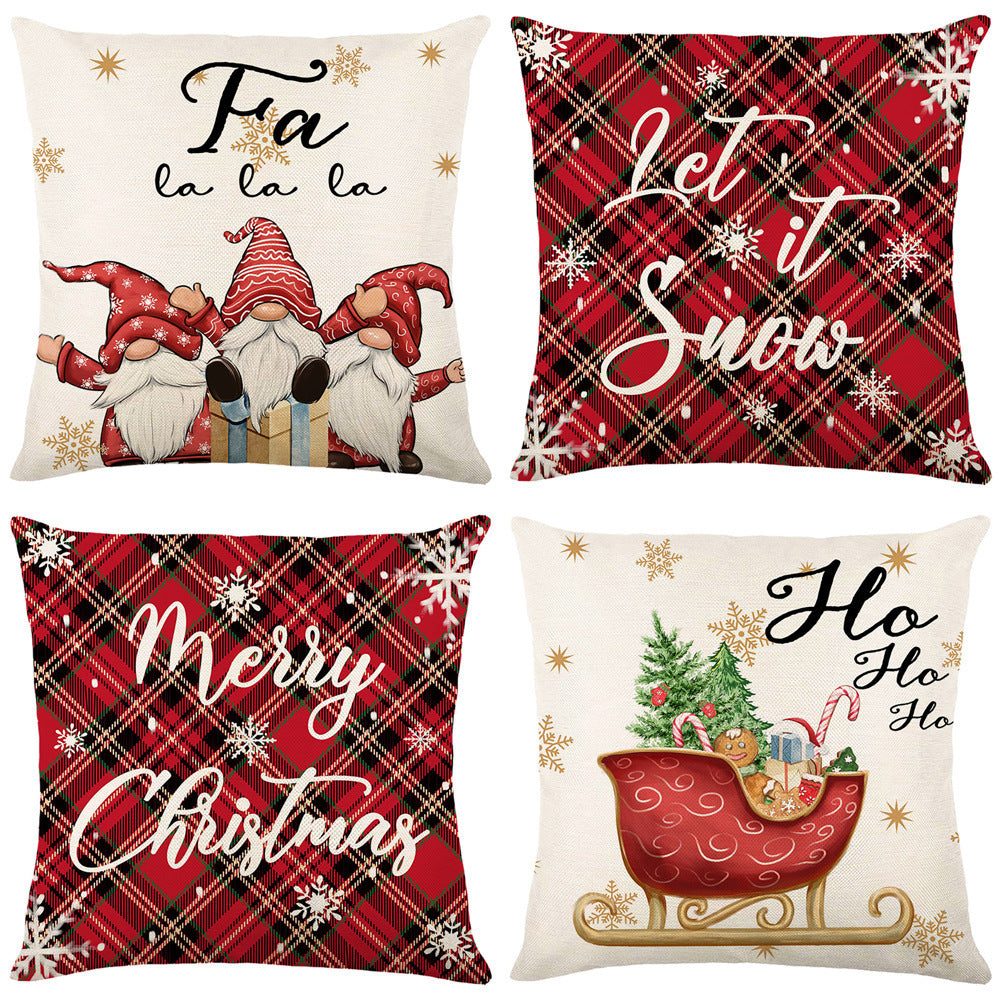 Home Living Room Decoration Christmas Pillow Cover