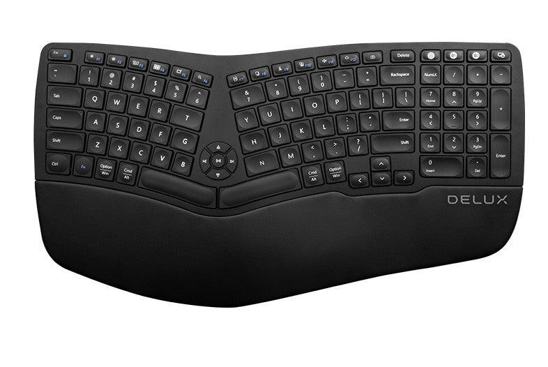 Colorido Gm902 inalámbrico Bluetooth ergonómico silencioso tijera pie portátil recargable 104 teclado