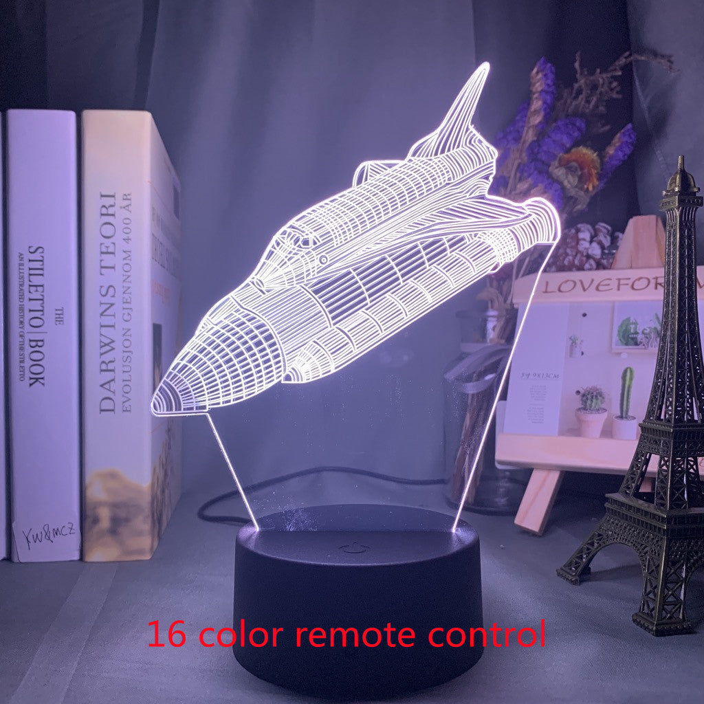 Lampe 3d personnalisée avion hologramme bébé veilleuse Cool nom personnalisation veilleuse pour enfant chambre décor 3d Led veilleuse