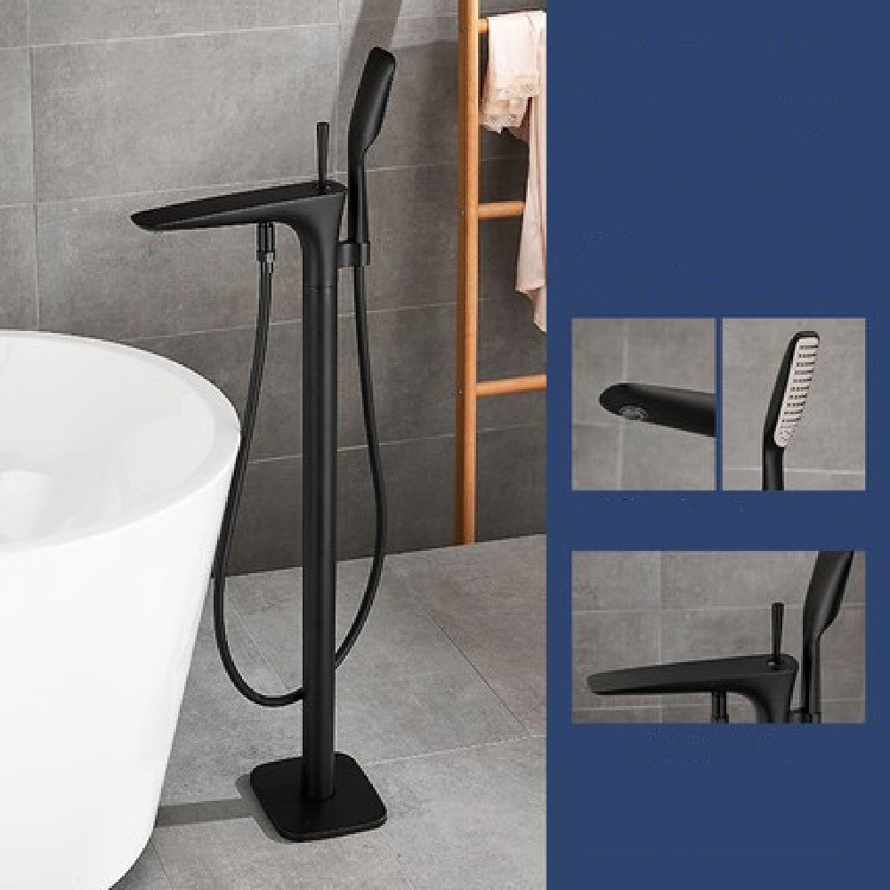 Floor Type Black Bathtub Faucet