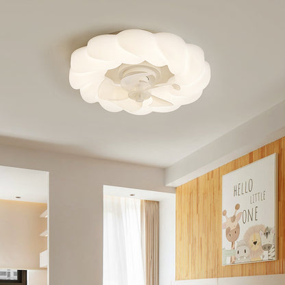 Luz de ventilador silenciosa de techo LED para dormitorio