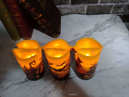 Cross-border Hot Sale Halloween Wave Muzzle Three-pack Candle