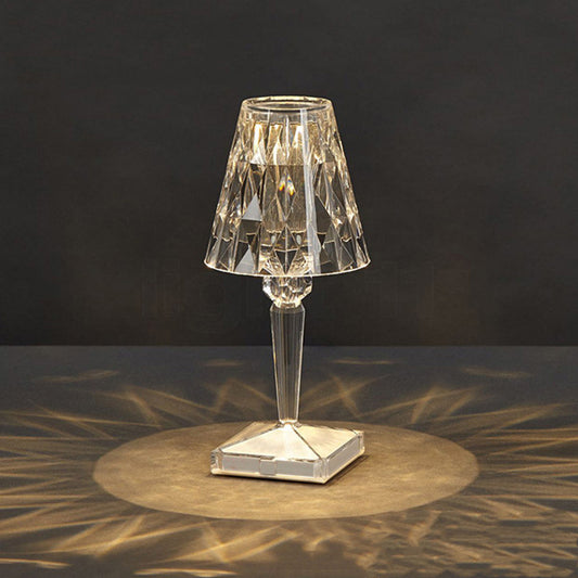 Diamond Crystal Rechargeable Decorative Table Lamp