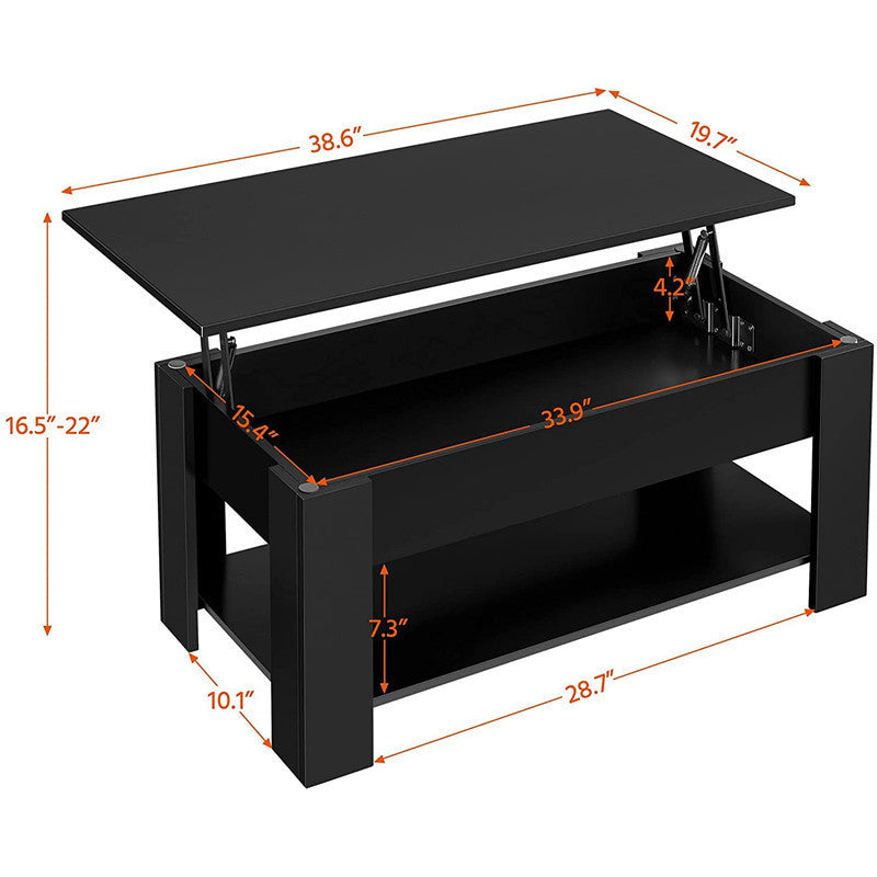 Mesa de centro elevable para sala de estar, mesa de té tipo placa