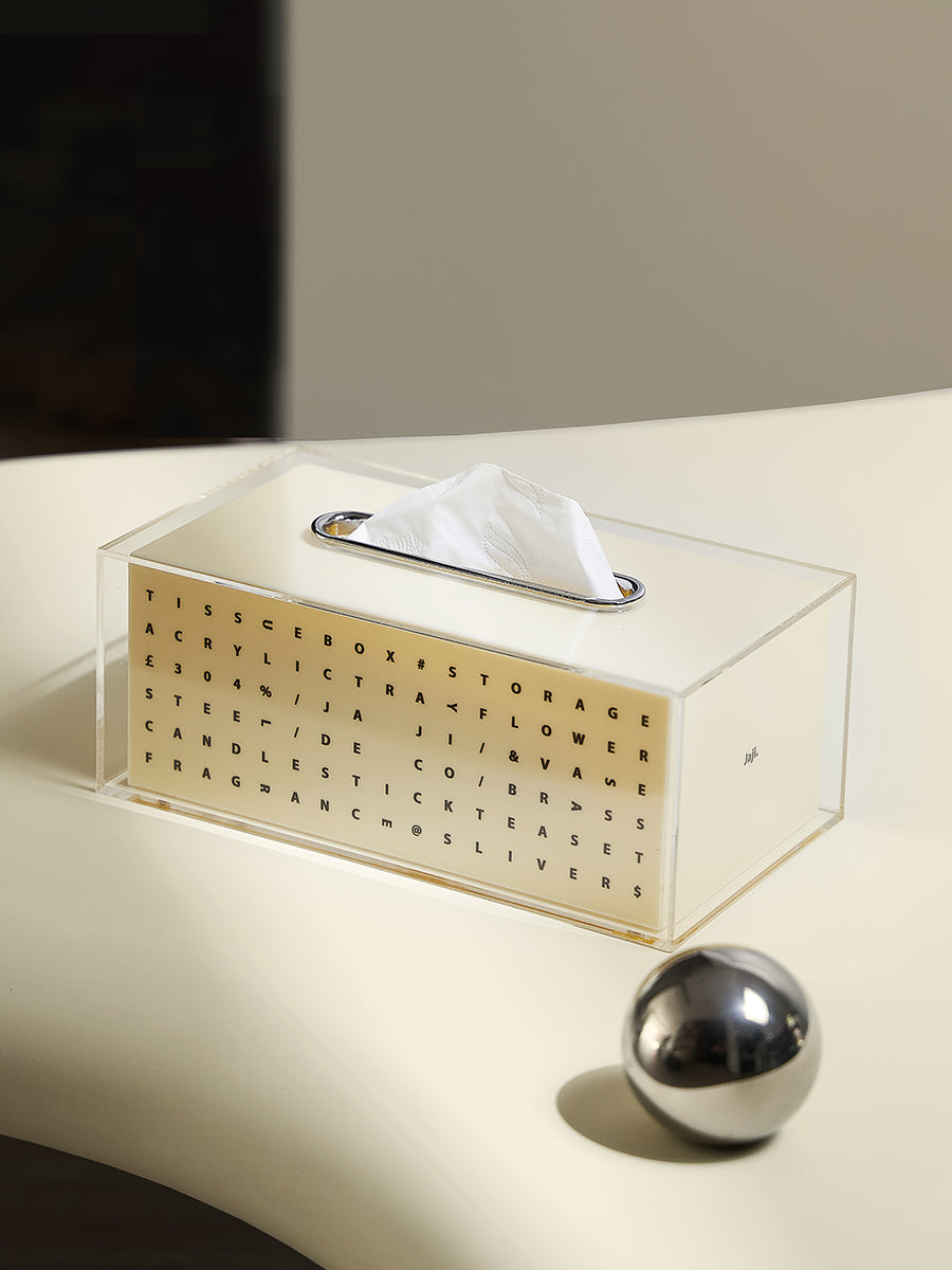 Extremely Minimalist Acrylic Creative Tissue Box