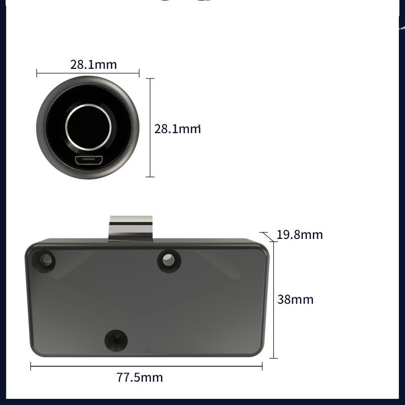 Office Cabinet Circular Fingerprint Drawer Lock