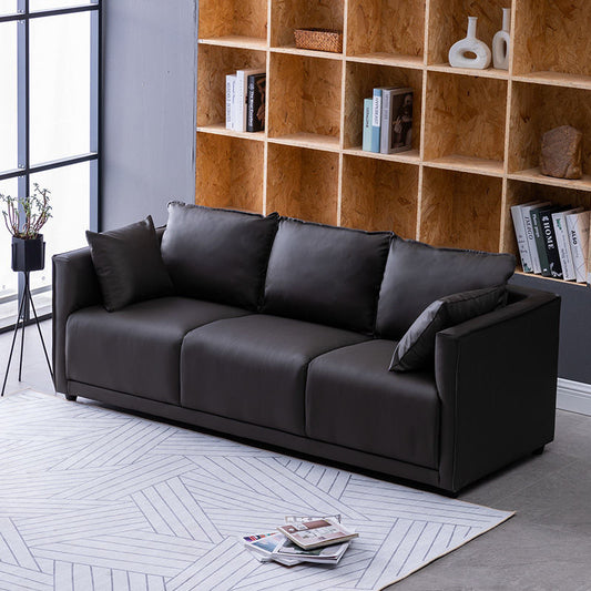 Household Fashion Simple Solid Colour PU Sofa