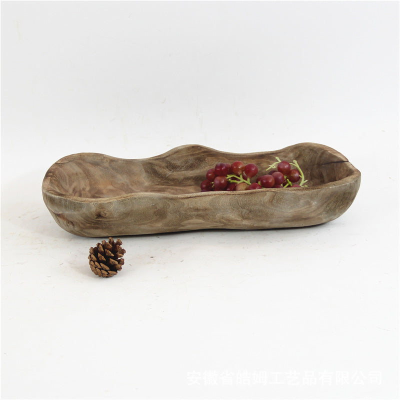 Wooden Home Fruit Tray Desktop Decoration