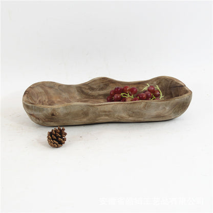 Wooden Home Fruit Tray Desktop Decoration