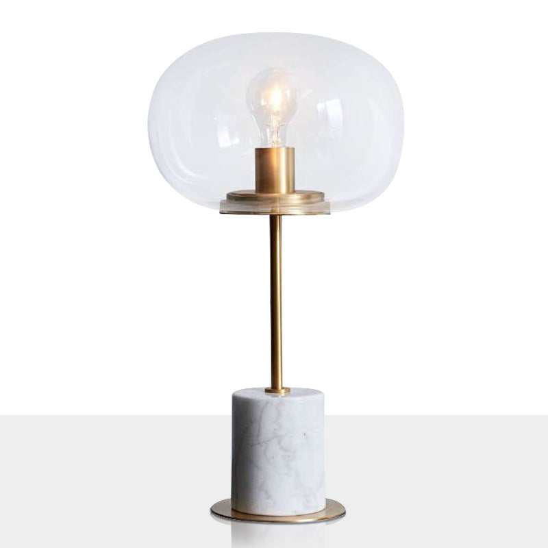 Postmodern Minimalist Marble Table Lamp Creative Nordic Glass Ball