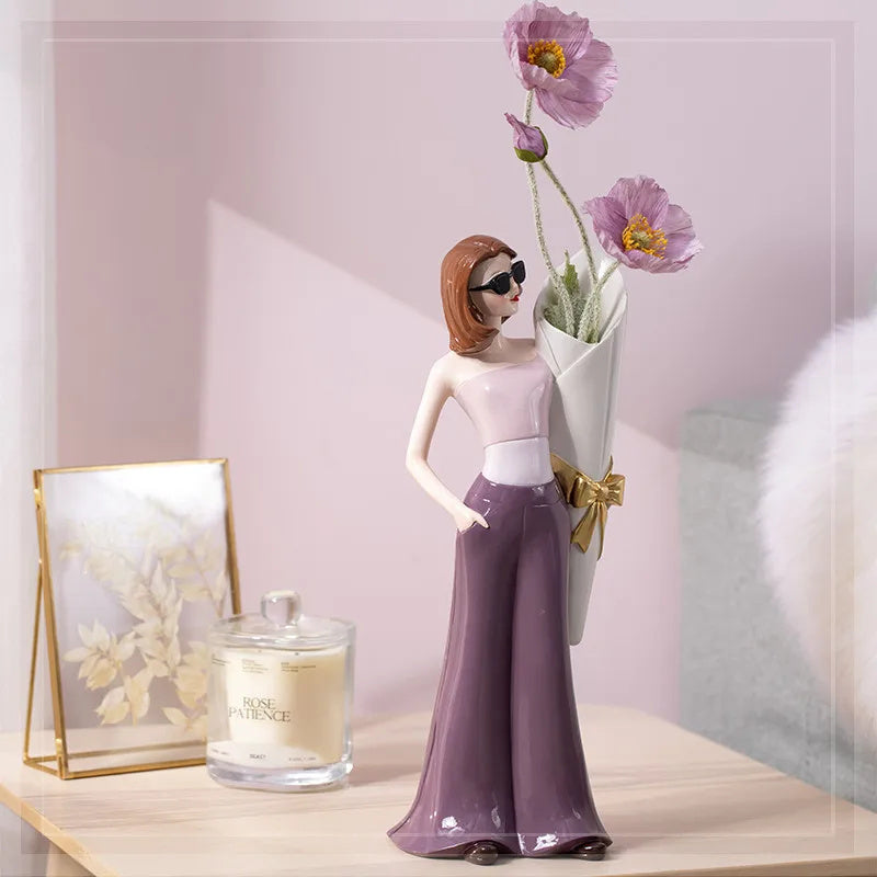 Modern Fashion Girl Table Decoration