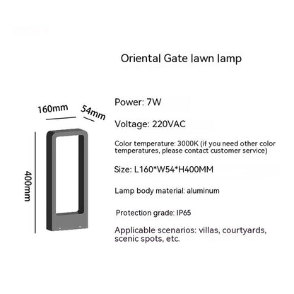 Lámpara de césped exterior impermeable LED paisaje