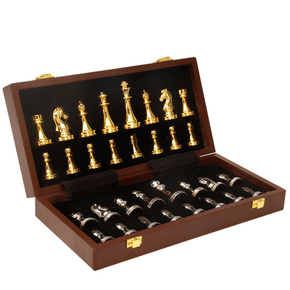 Folding Metal Smart Chess Box Ieces Magnetic