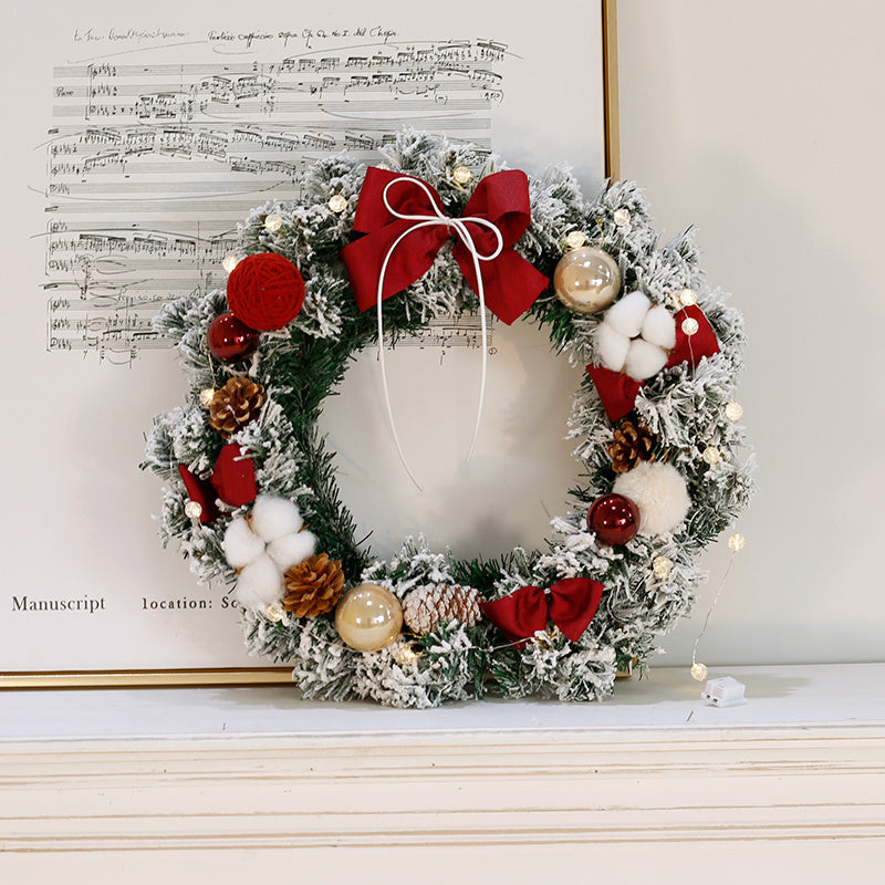 Couronne de décoration de noël, petit ornement de bureau pour la maison