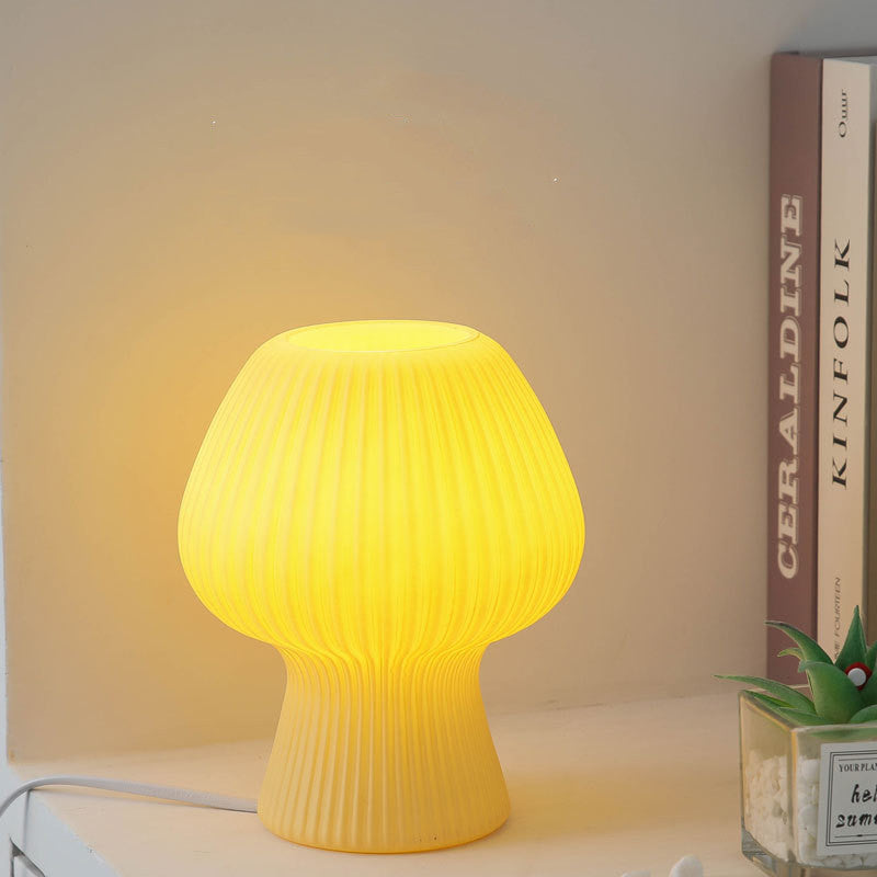 Korean Style Ins Girl Tulip Decorative Glass Table Lamp