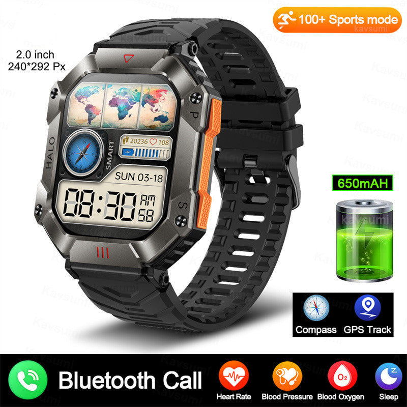 New Military Smart Watch For Android GPS Ftiness Women