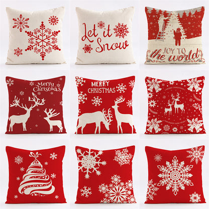 Home Fashion Simple Christmas Pillow Cover