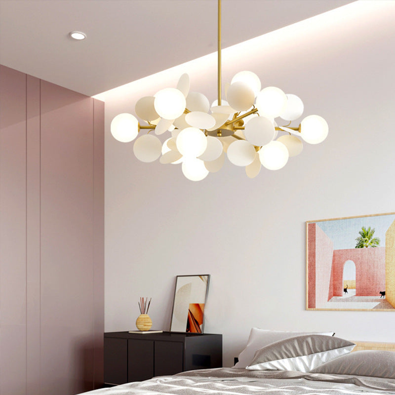 Lustre nordique moderne minimaliste, éclairage de chambre à coucher pour salon