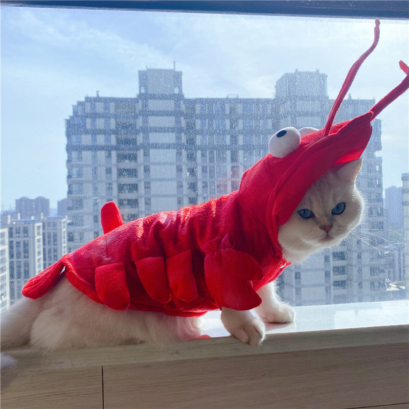 Vêtements de homard pour chat d'Halloween Nouvel An Noël