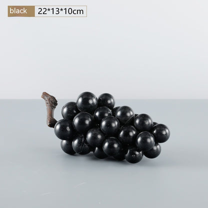 Black And White Marble Grape Ornament Decoration