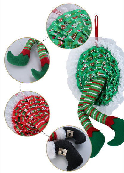 Elf Leg Cloth Christmas Decorations Pendant