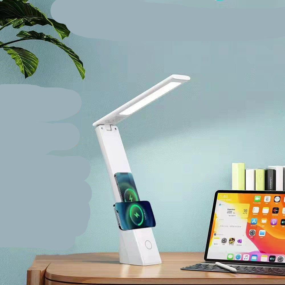 Lampe de table pliable sans fil, chargeur sans fil applicable rapidement