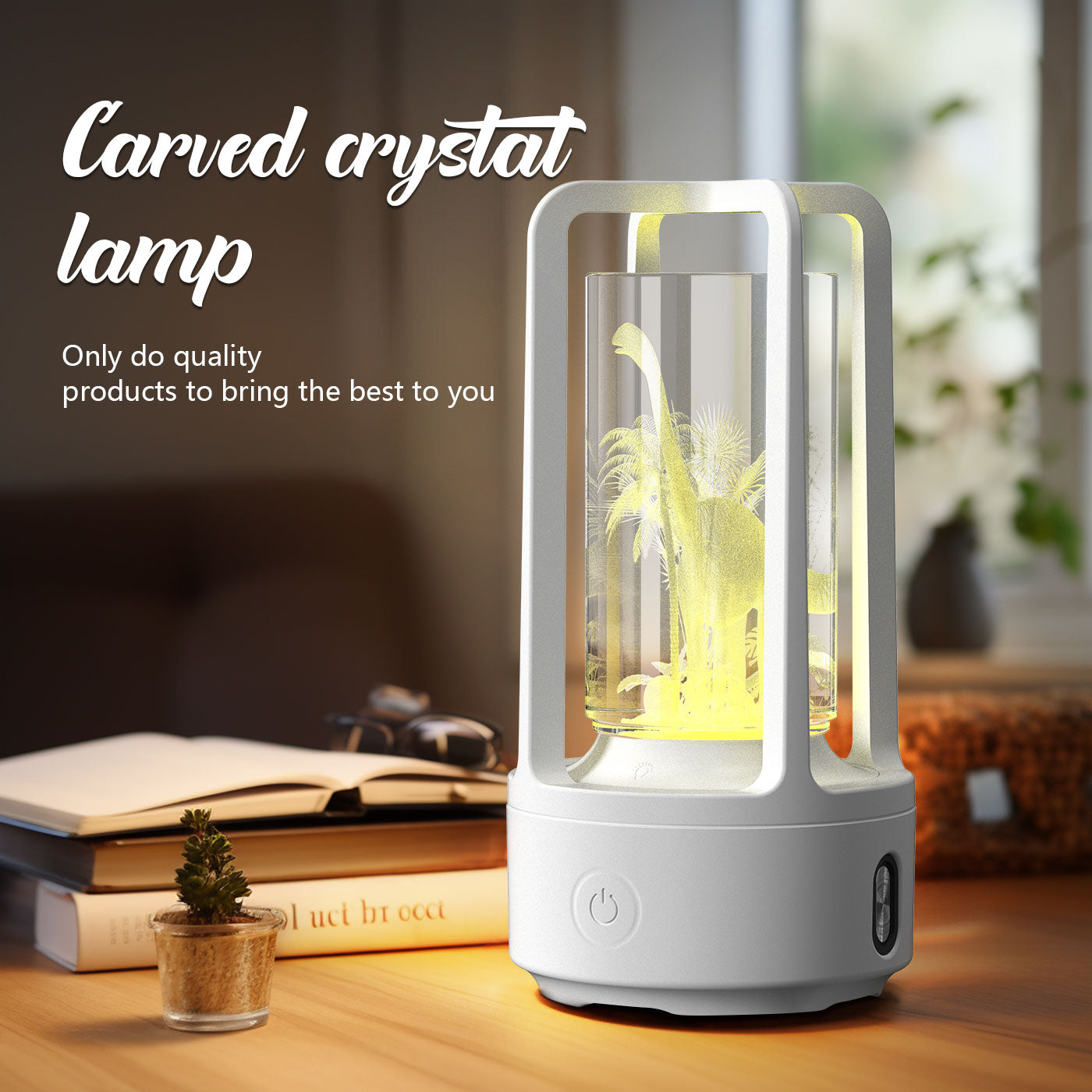 Lámpara de cristal acrílica de Audio 2 en 1 creativa y Altavoz Bluetooth, lámpara de noche táctil para regalo del Día de San Valentín