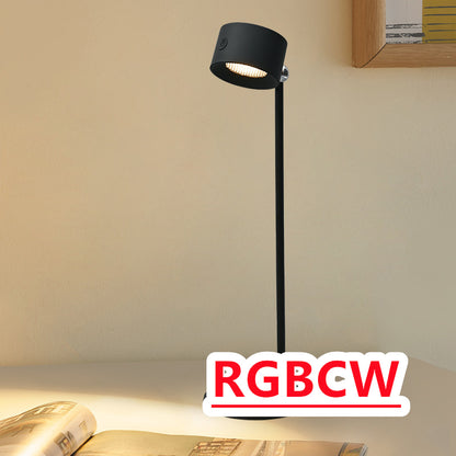 Lampe de Table LED magnétique Touchable, Rechargeable par USB, rotation à 360 degrés, télécommande sans fil, lampes de bureau, chambre à coucher, lampe de nuit murale