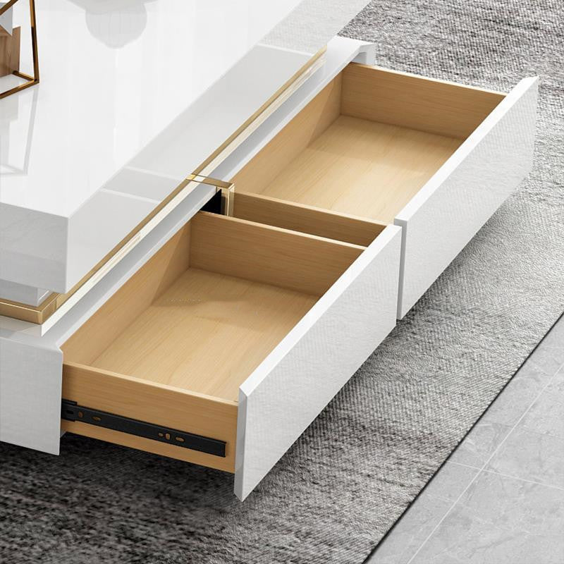 Mueble de TV con mesa de centro multifuncional minimalista moderno