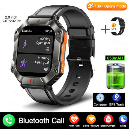 New Military Smart Watch For Android GPS Ftiness Women