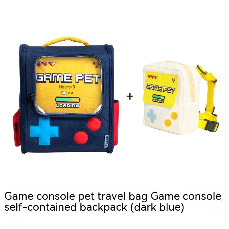 Console de jeu Style rétro sac pour chat pour animaux de compagnie sac à dos Portable pliable grande capacité chiens et chats nid de voyage